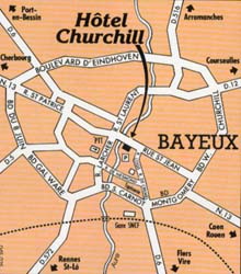 Hotel Churchill in Bayeux - Normandy, France